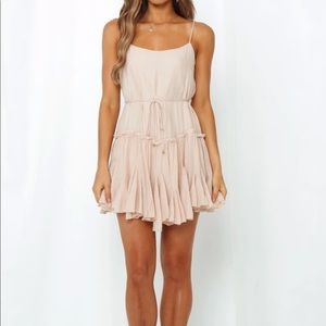Mini dress- nude/pink